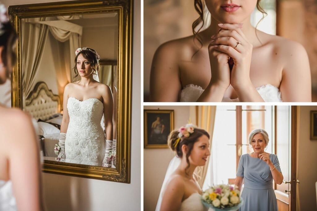 Mireasa și mama ei într-un moment emoționant înainte de nuntă, fotografie caldă și sinceră